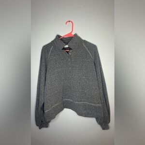 Grey slouchy collared sweatshirt from By Together